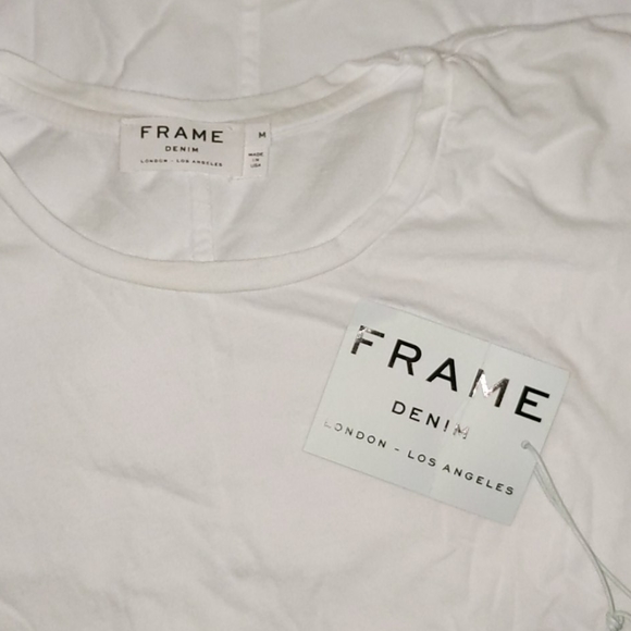 NWT Frame Denim Jersey Short Sleeve Crew Neck - Picture 6 of 6